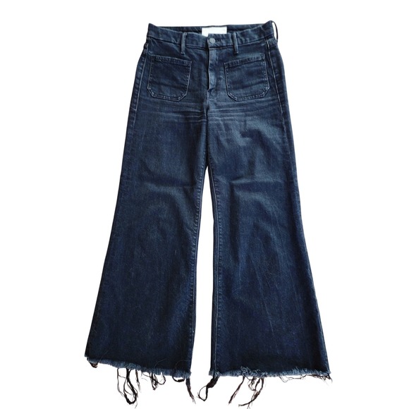 MOTHER Denim - Mother Superior The Patch Pocket Roller Ankle Jeans Whos Sorry Now Dark Wash 27